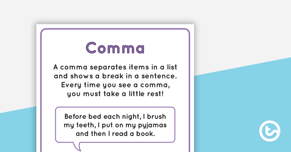 6 x Punctuation Posters teaching resource