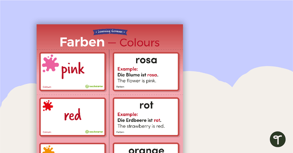 Colours – German Language Flashcards teaching resource