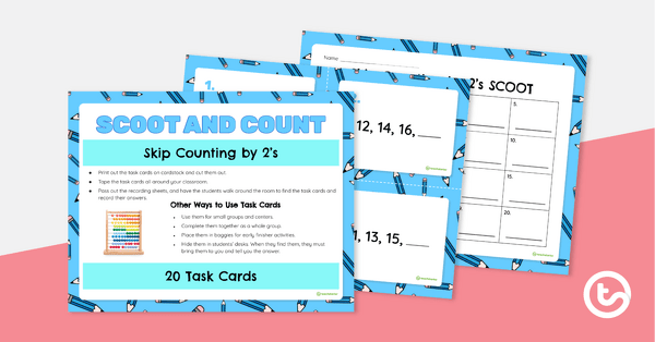 Go to Scoot and Count: Skip Counting by 2s teaching resource