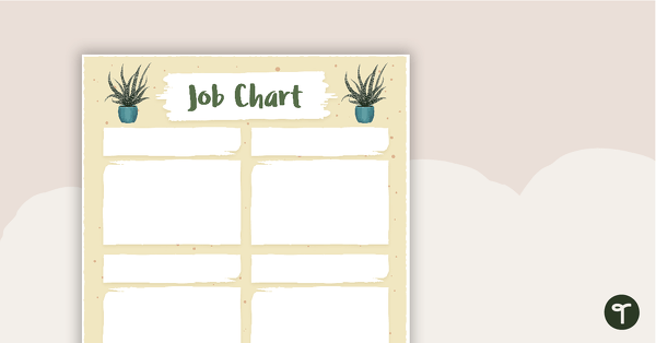 Go to Cactus - Job Chart teaching resource