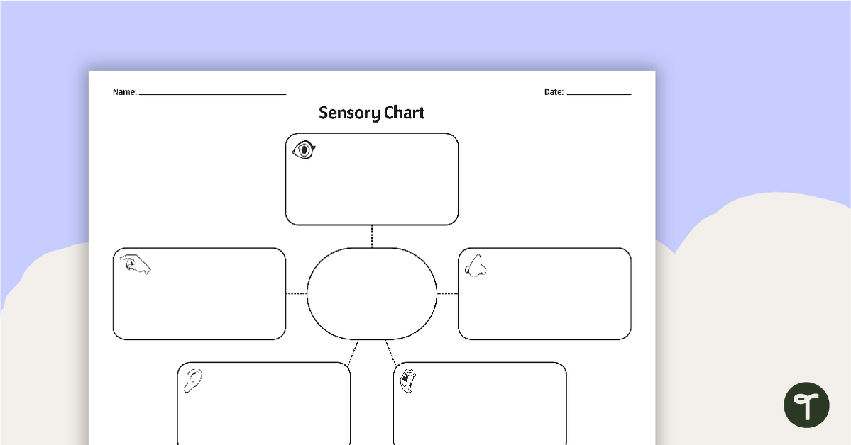 Preview image for Sensory Chart Graphic Organiser - teaching resource