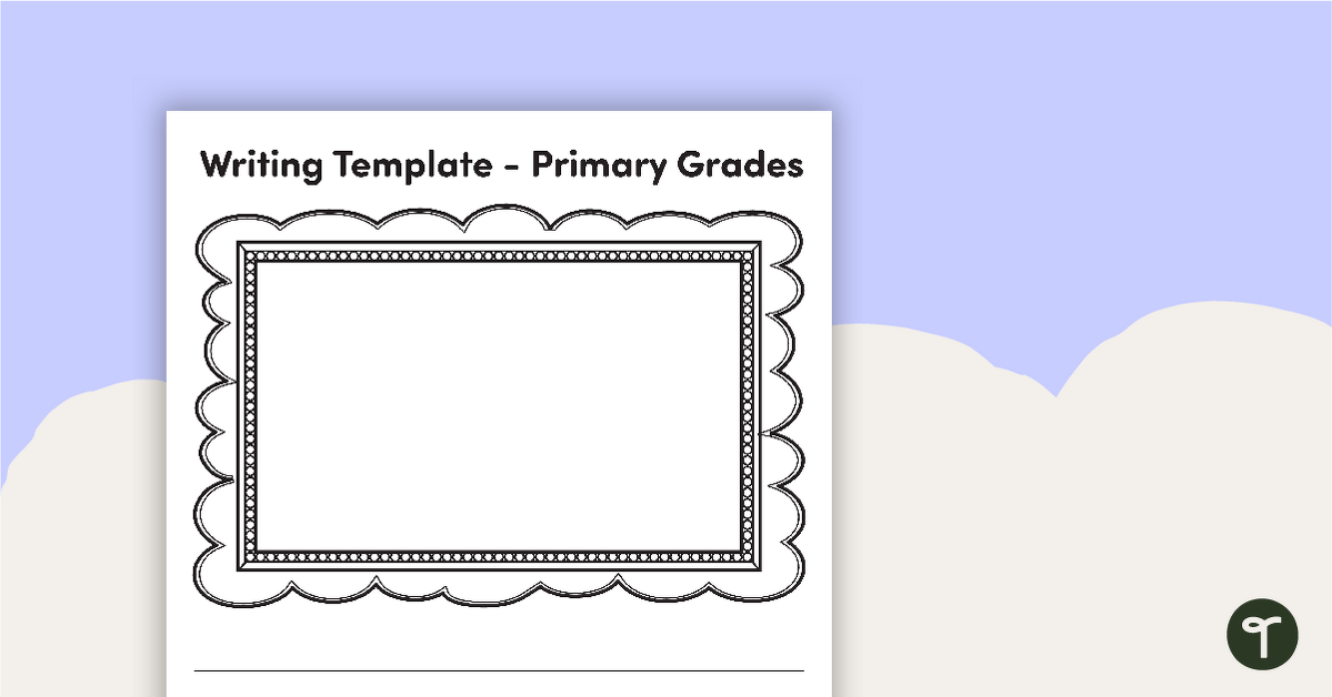 Writing Template - Primary Grades teaching resource