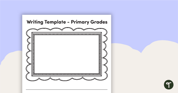 Preview image for Writing Template - Primary Grades - teaching resource
