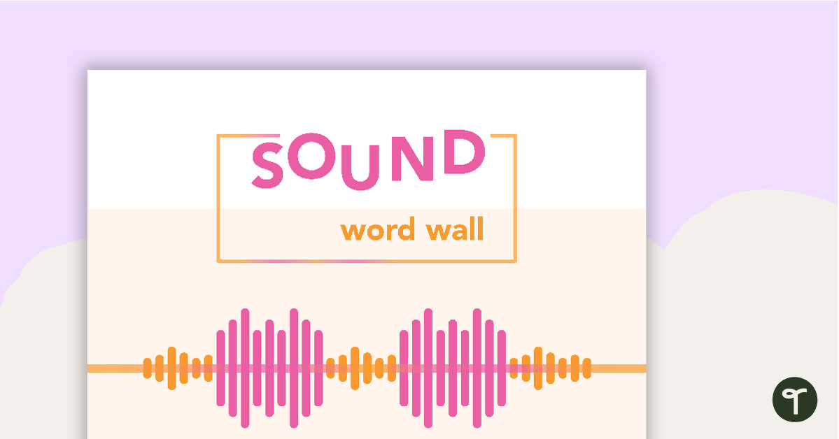 Sound Word Wall Vocabulary teaching resource