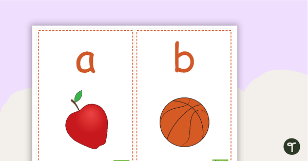 A-Z Picture Flashcards (Lower Case) teaching resource