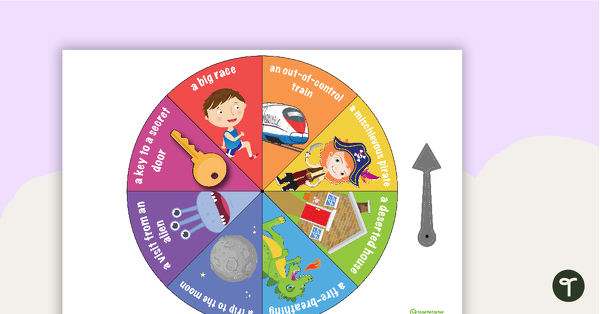 Narrative Writing Prompt Spinners teaching resource