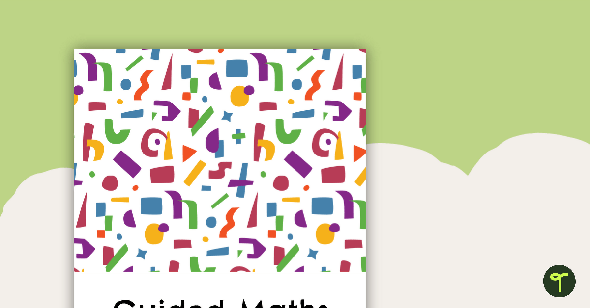 Guided Maths Folder – Cover and Dividers teaching resource