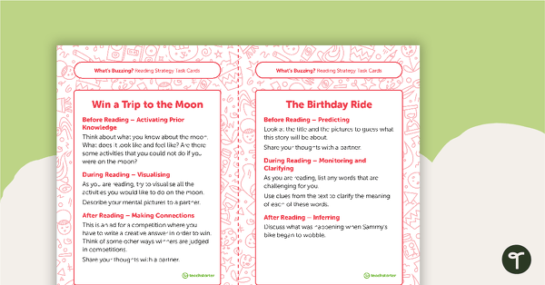 Go to Year 1 Magazine – "What's Buzzing?" (Issue 3) Task Cards teaching resource