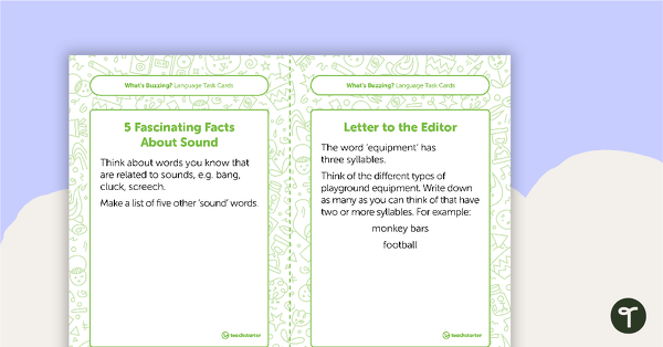 Year 1 Magazine – "What's Buzzing?" (Issue 3) Task Cards teaching resource