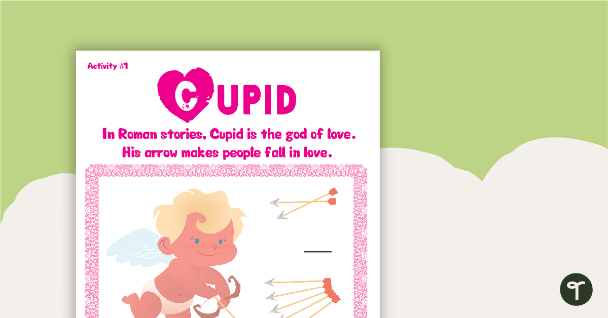 Valentine's Day Cupid Activity teaching resource