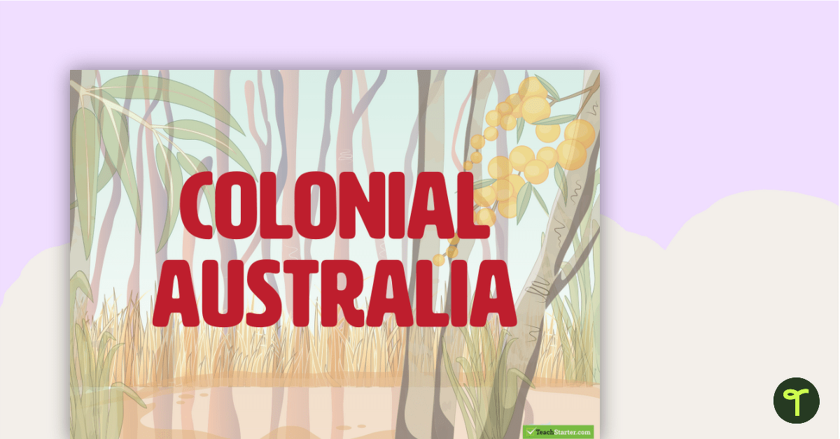Colonial Australia - History Word Wall Vocabulary teaching resource