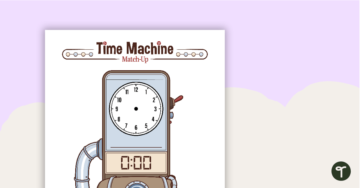 Time Machine Match-Up Activity teaching resource
