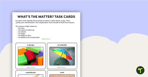 Go to What's the Matter? Task Cards teaching resource