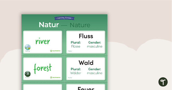 Go to Nature – German Language Flashcards teaching resource