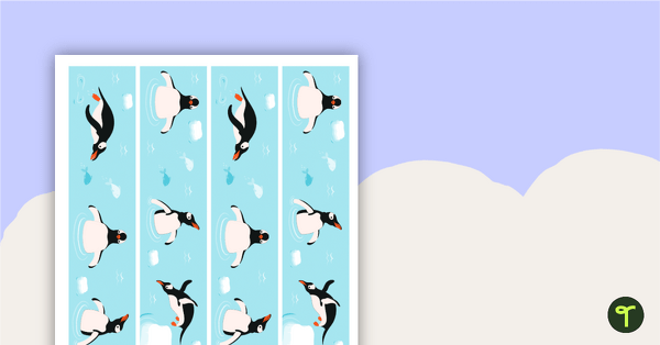 Penguin Bulletin Board Borders teaching resource