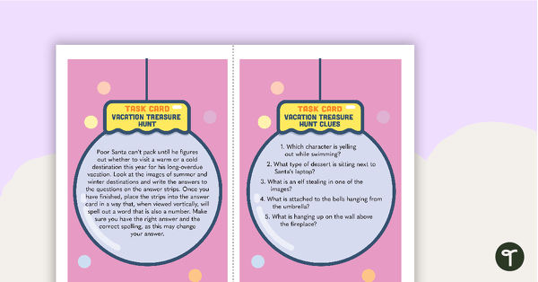 Preview image for Holiday Code Cracker: Upper Years – Whole Class Holiday Game - teaching resource