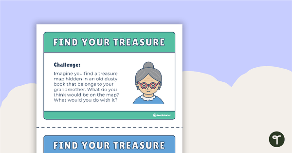 Book Week Task Cards - Find Your Treasure teaching resource