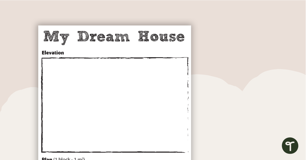 My Dream House Plan teaching resource