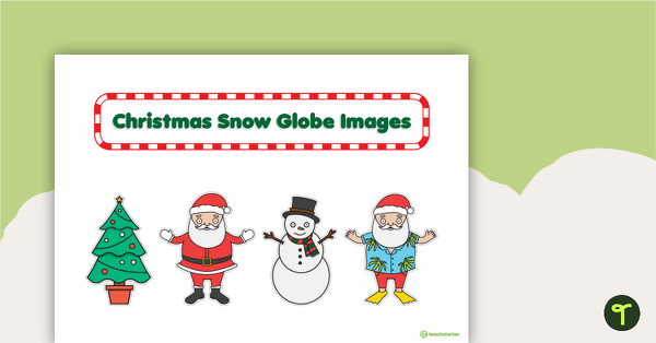 Snow Globe Christmas Craft Images teaching resource