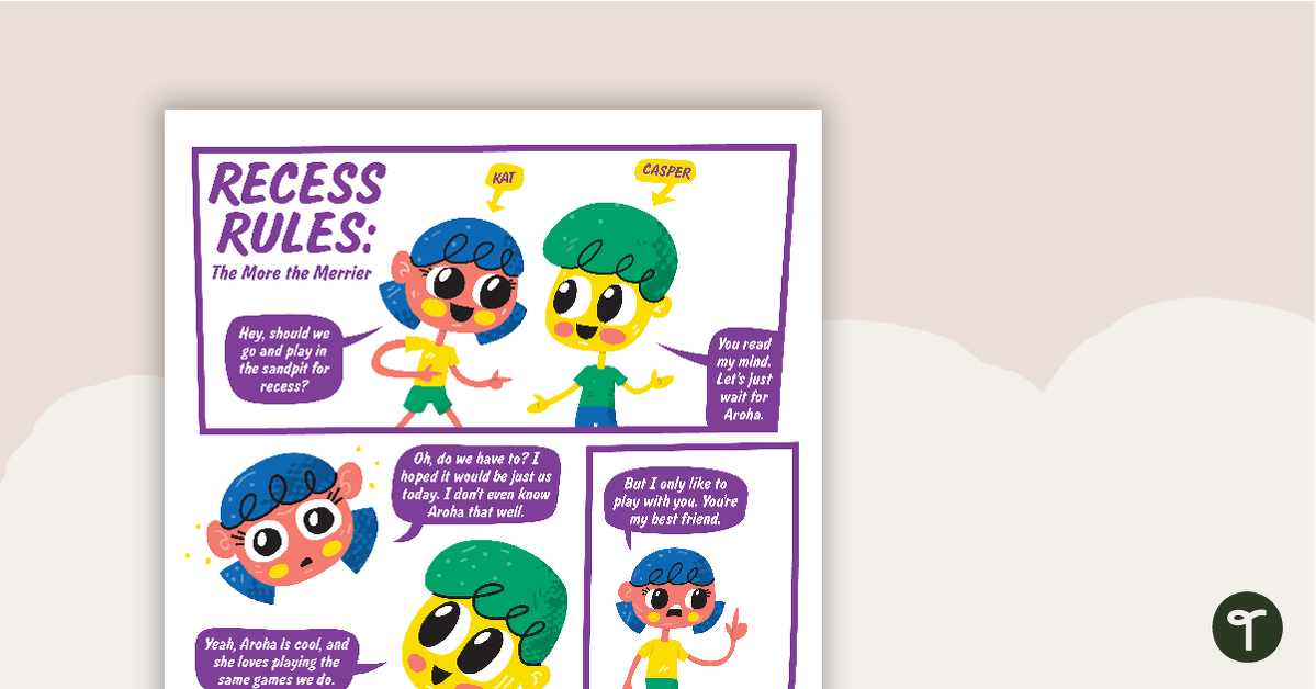 Recess Rules: The More the Merrier – Worksheet teaching resource
