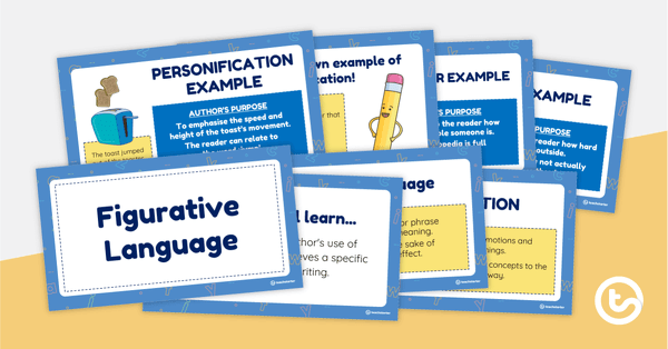 预览图像for Figurative Language PowerPoint - teaching resource