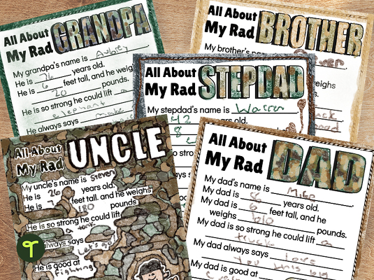 Father's Day Questionnaire teaching resource