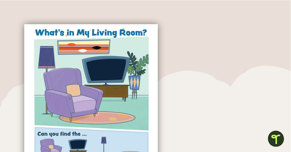 What's in My Living Room? – Worksheet teaching resource