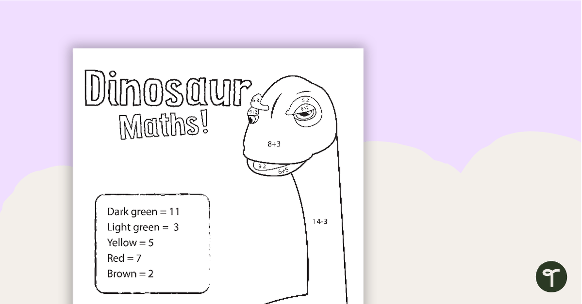 Dinosaur Maths - Addition & Subtraction - V1 teaching resource