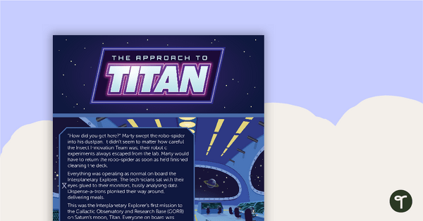 Preview image for The Approach to Titan – Worksheet - teaching resource