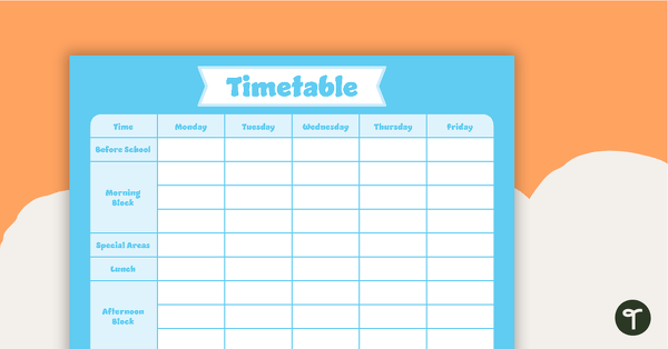 Go to Plain Sky Blue – Timetable Planner teaching resource