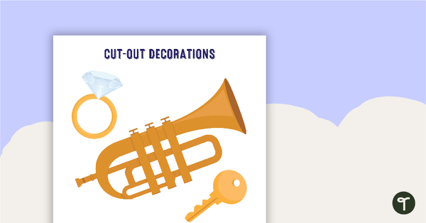 Material World Cut-Out Decorations teaching resource