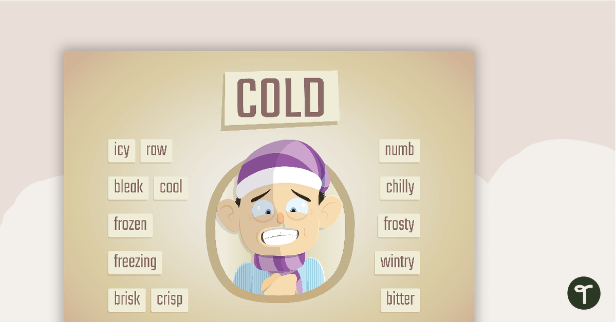 Cold Synonyms Poster teaching resource