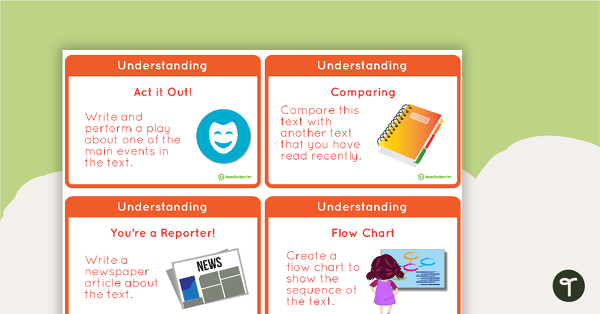 Bloom's Taxonomy Fast Finisher Task Cards - Upper Years teaching resource