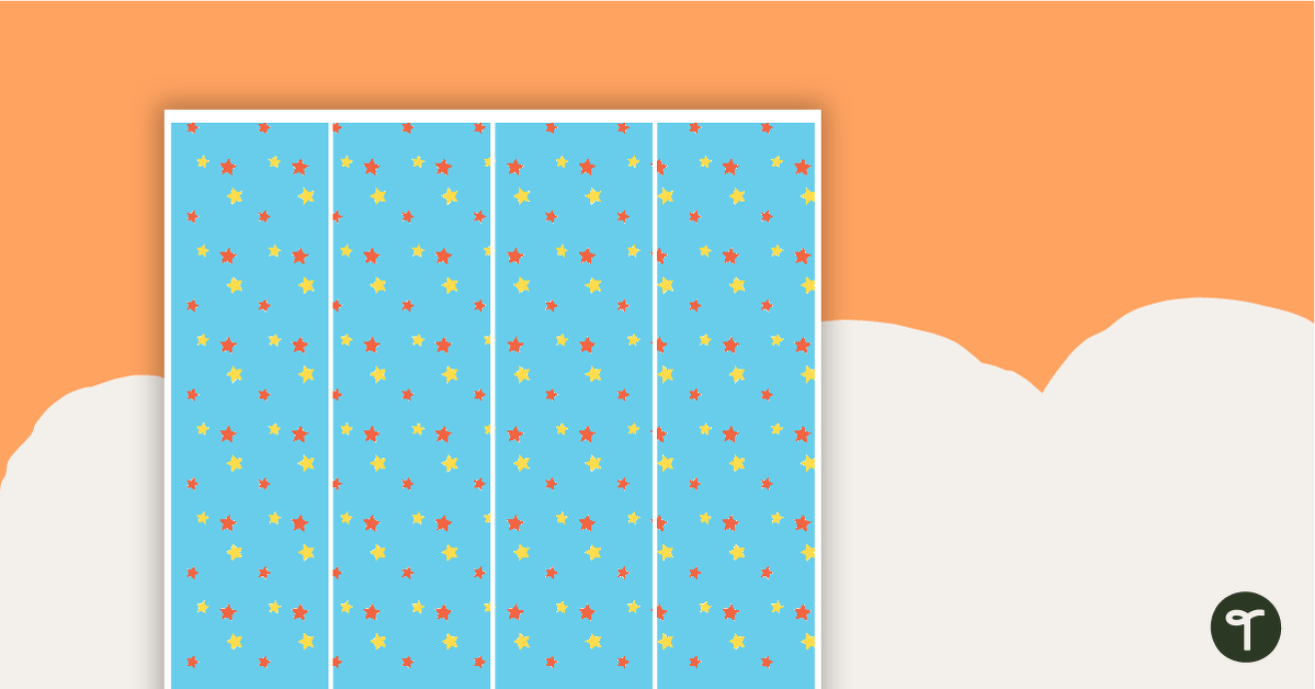 Preview image for Stars Pattern - Border Trimmers - teaching resource