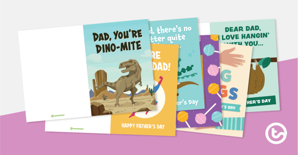 Go to 8 Happy Father's Day Cards teaching resource