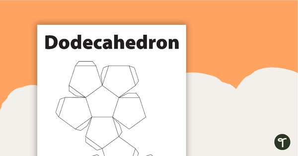 Dodecahedron 3D Net teaching resource