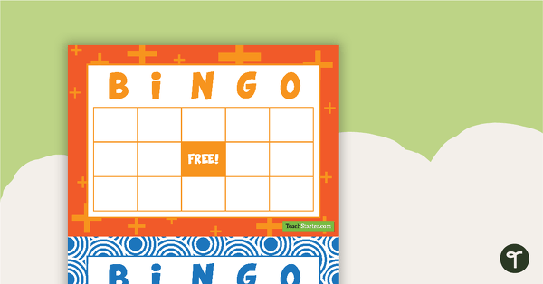 Image of Blank Bingo Cards with Free Space
