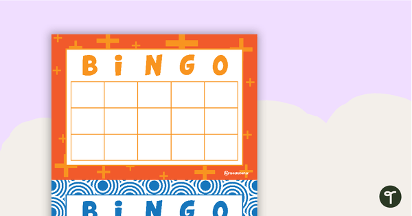 Go to Blank Bingo Cards No Free Space teaching resource