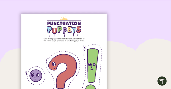 Preview image for Punctuation Puppets - teaching resource