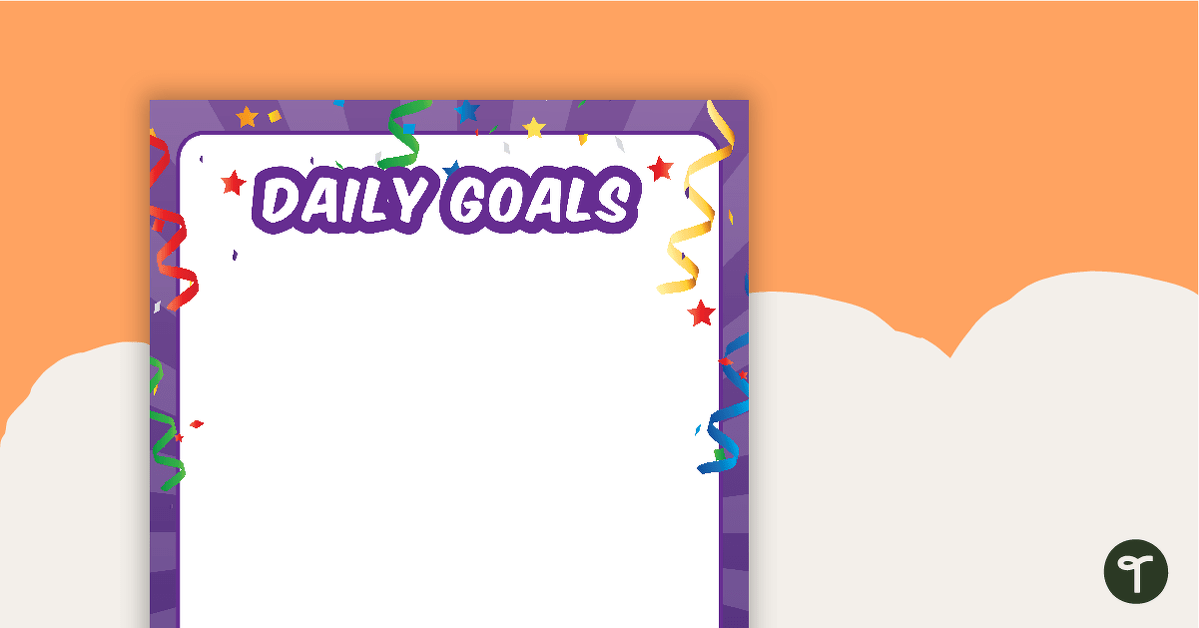 Champions - Daily Goals teaching resource
