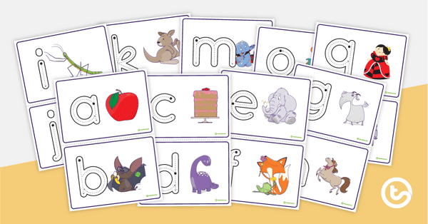Preview image for Lowercase Letter Formation Task Cards - teaching resource