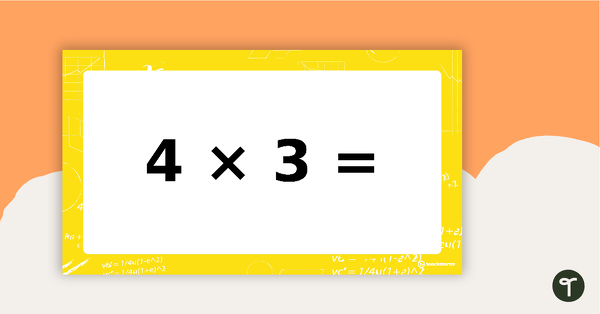Multiplication Facts PowerPoint - Three Times Tables teaching resource