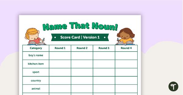 预览图像的语法游戏——名称的名词!——教学资源