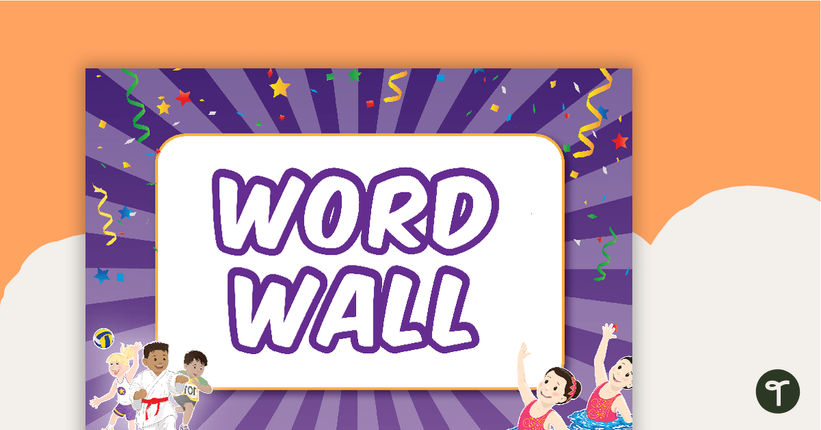 Champions - Word Wall Template teaching resource