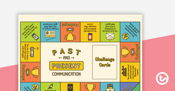Preview image for Past and Present Communication Board Game - teaching resource