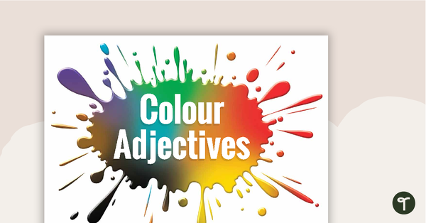 Colour Adjectives Word Wall teaching resource