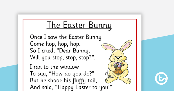 Go to The Easter Bunny Poem - Poster and Cut-Out Pages teaching resource