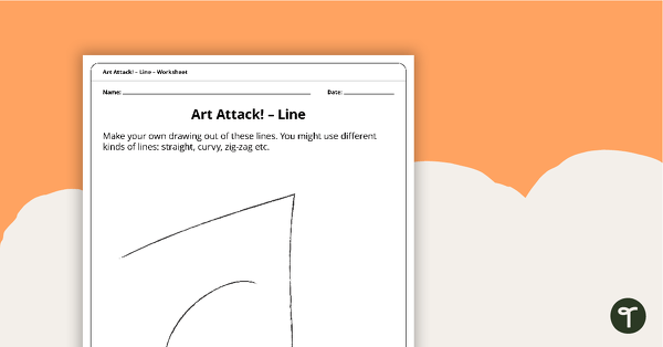 Art Attack! Line – Worksheet teaching resource