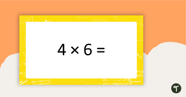Multiplication Facts PowerPoint - Six Times Tables teaching resource
