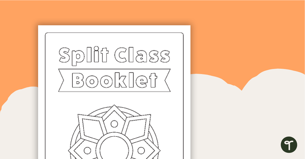 Split Class/Fast Finisher Booklet Front Cover - Mandalay Pattern 3 teaching resource